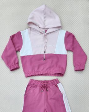 Conjunto Infantil Blusa Make Life e Calça Jogger Moletom Menina TMX