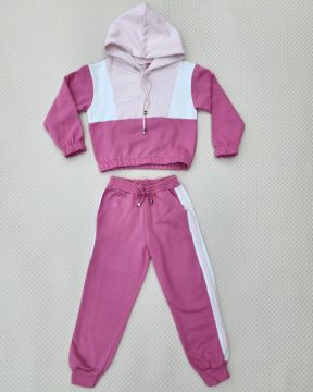 Conjunto Infantil Blusa Make Life e Calça Jogger Moletom Menina TMX