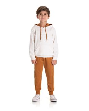 Conjunto Infantil Blusa Alaska e Calça Jogger Moletom Menino TMX