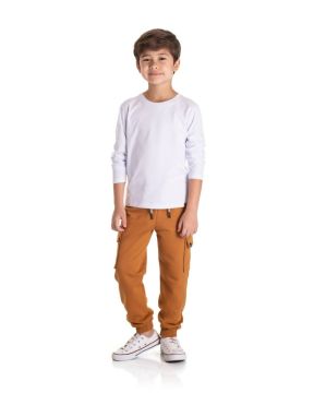 Calça Jogger Primeiros Passos Cargo Moletom Menino TMX