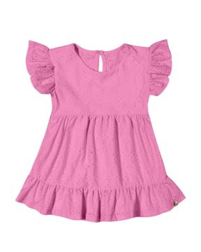 Vestido Bebê Laise Corações Menina Alenice