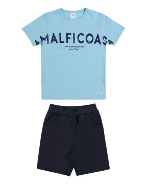Conjunto Infantil Camiseta Malficoast e Bermuda Menino Alenice