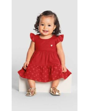 Vestido Flores Bebê Menina Brandili